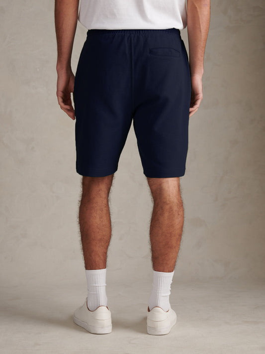 Mens Twill Texture Jersey Short Dark Sapphire Navy / Moonlight Blue DHM