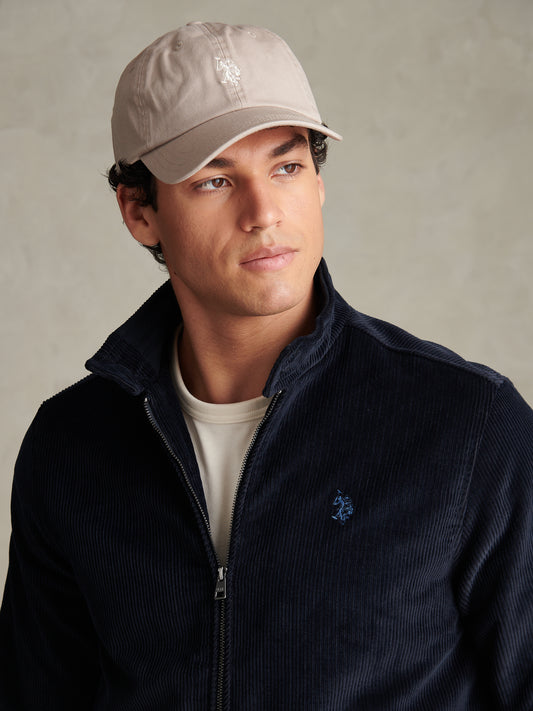 Mens Corduroy Harrington Jacket Dark Sapphire Navy / Moonlight Blue DHM