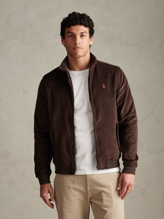 Mens Corduroy Harrington Jacket Bracken