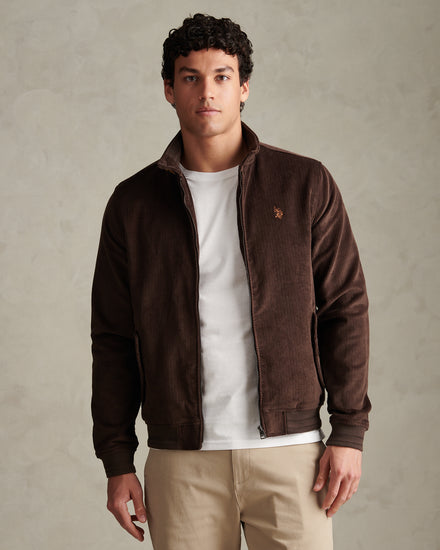 Mens Corduroy Harrington Jacket Bracken