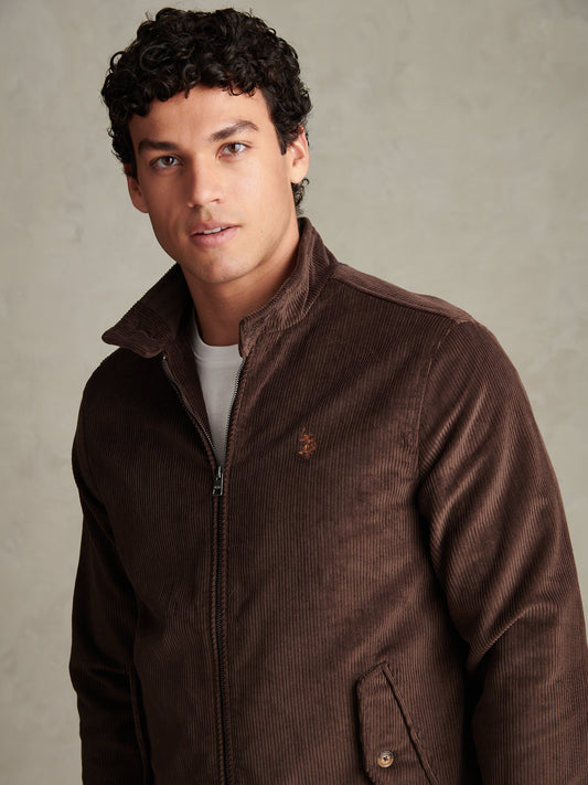 Mens Corduroy Harrington Jacket Bracken