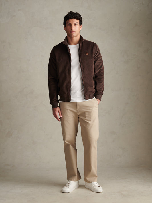 Mens Corduroy Harrington Jacket Bracken