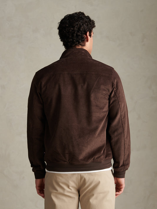 Mens Corduroy Harrington Jacket Bracken