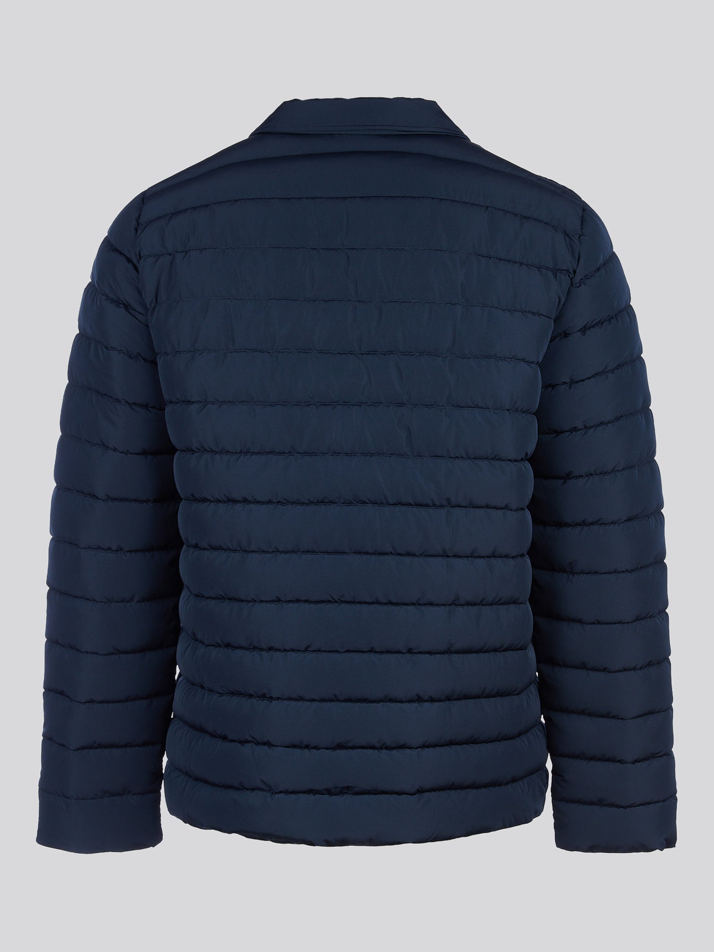 Mens Lightweight Quilted Collared Jacket in Dark Sapphire Navy