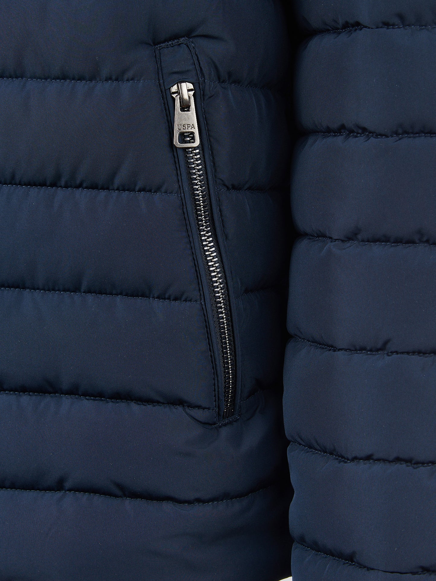 Mens Lightweight Quilted Collared Jacket in Dark Sapphire Navy