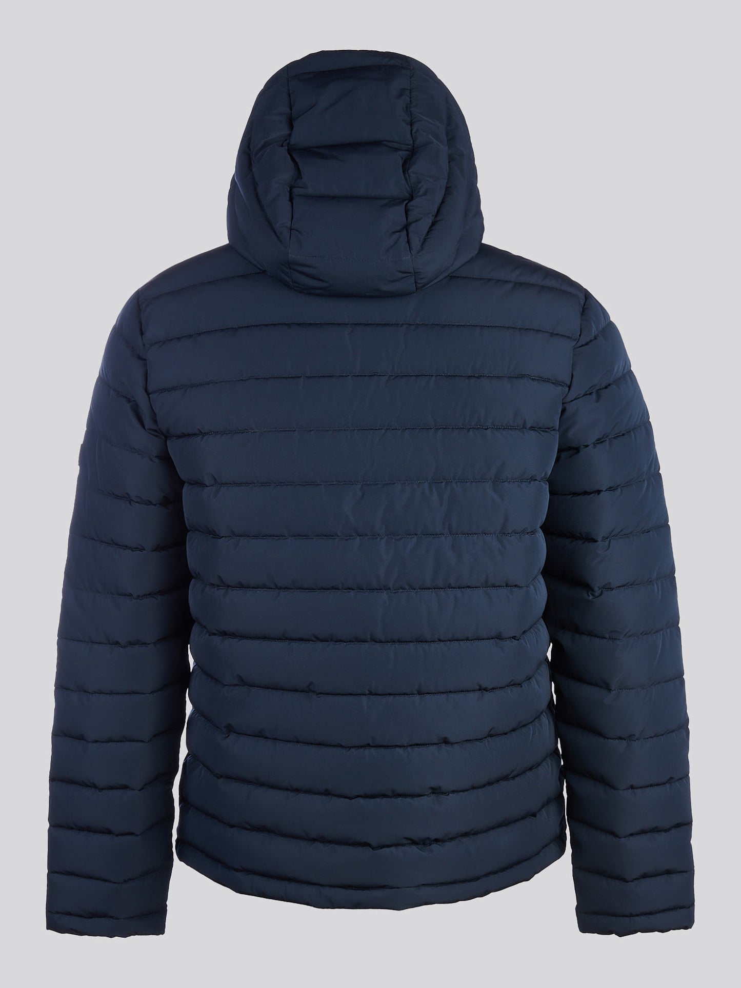 Mens Lightweight Quilt Hooded Puffer in Dark Sapphire Navy