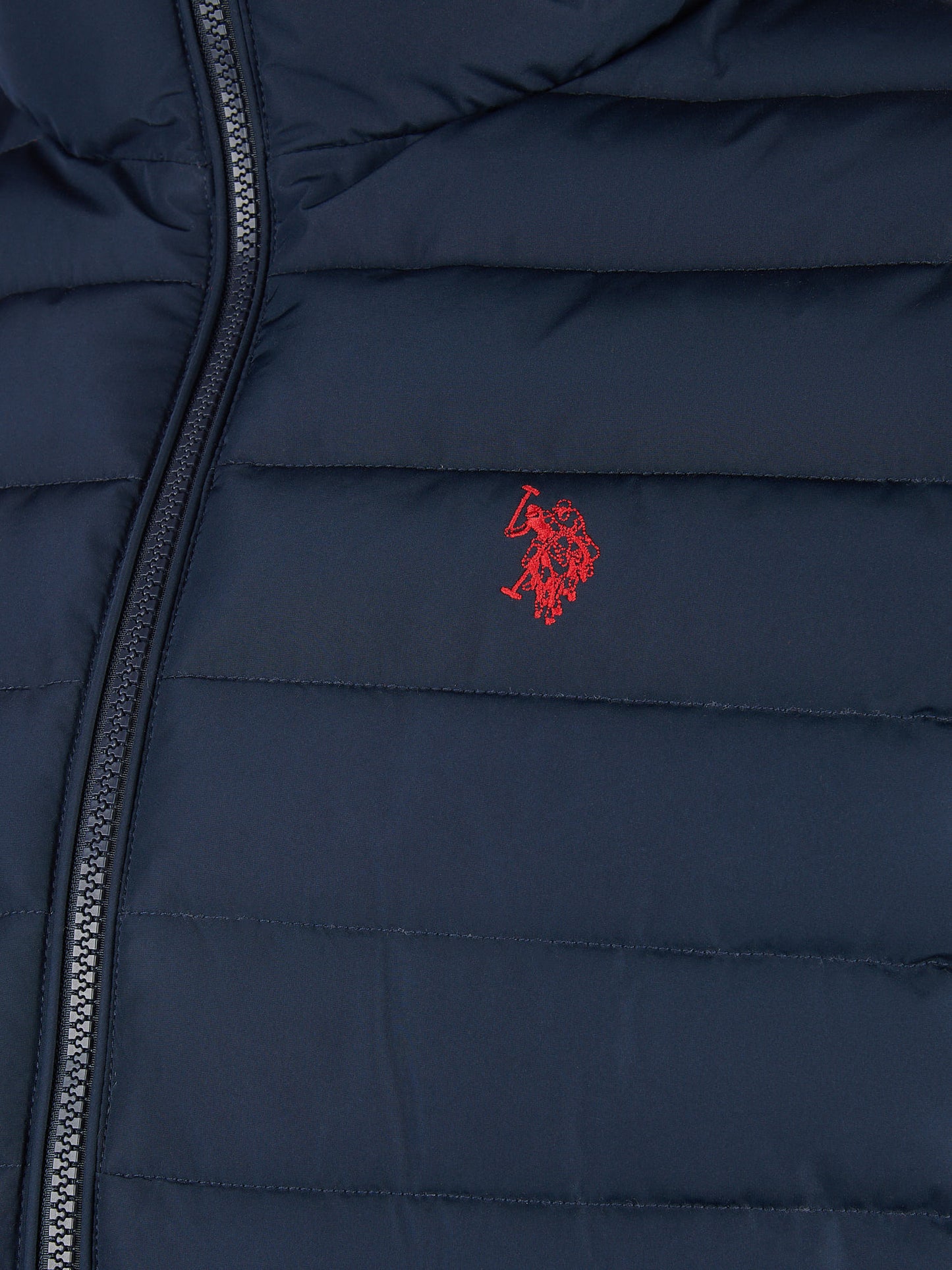 Mens Lightweight Quilt Hooded Puffer in Dark Sapphire Navy