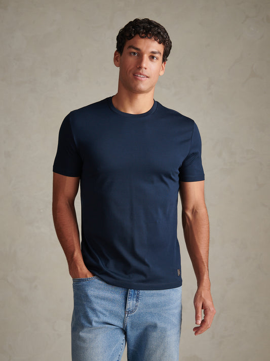 Mens Premium Supima Cotton T-Shirt Dark Sapphire Navy