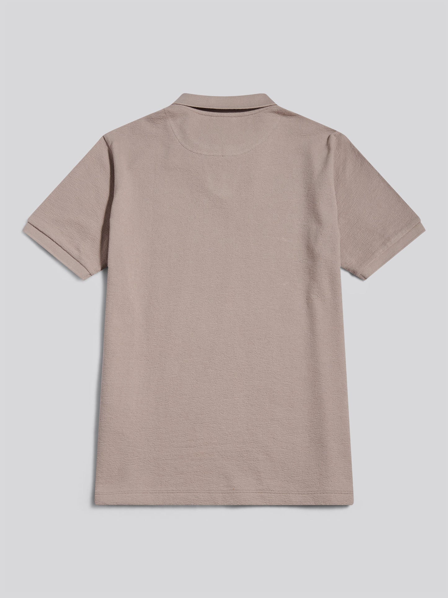 Mens Terry Open Collar Polo Shirt Atmosphere