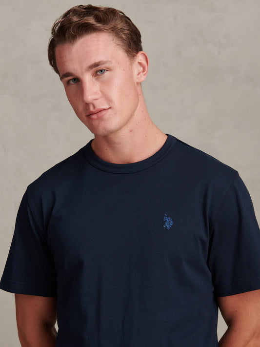 Relaxed Fit DHM T-shirt Dark Sapphire Navy / Moonlight Blue DHM