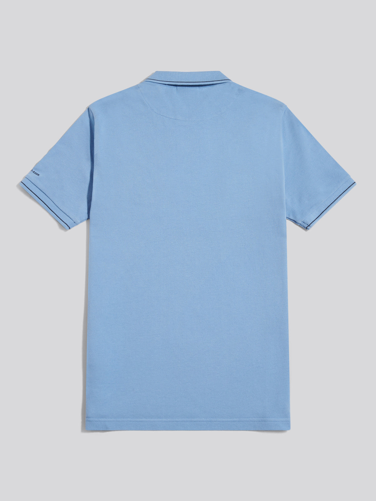 Mens Sash Colour Block Pique Polo Shirt Ashleigh Blue