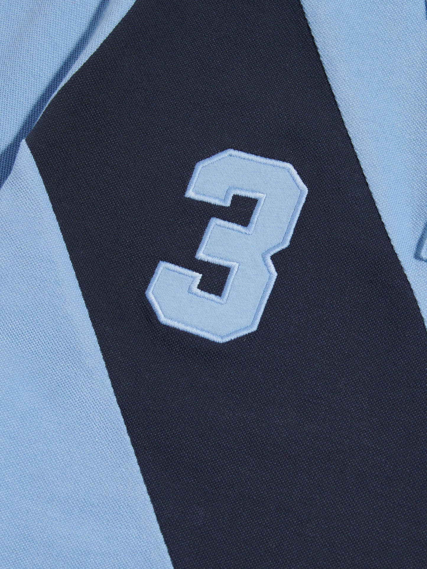 Mens Sash Colour Block Pique Polo Shirt Ashleigh Blue