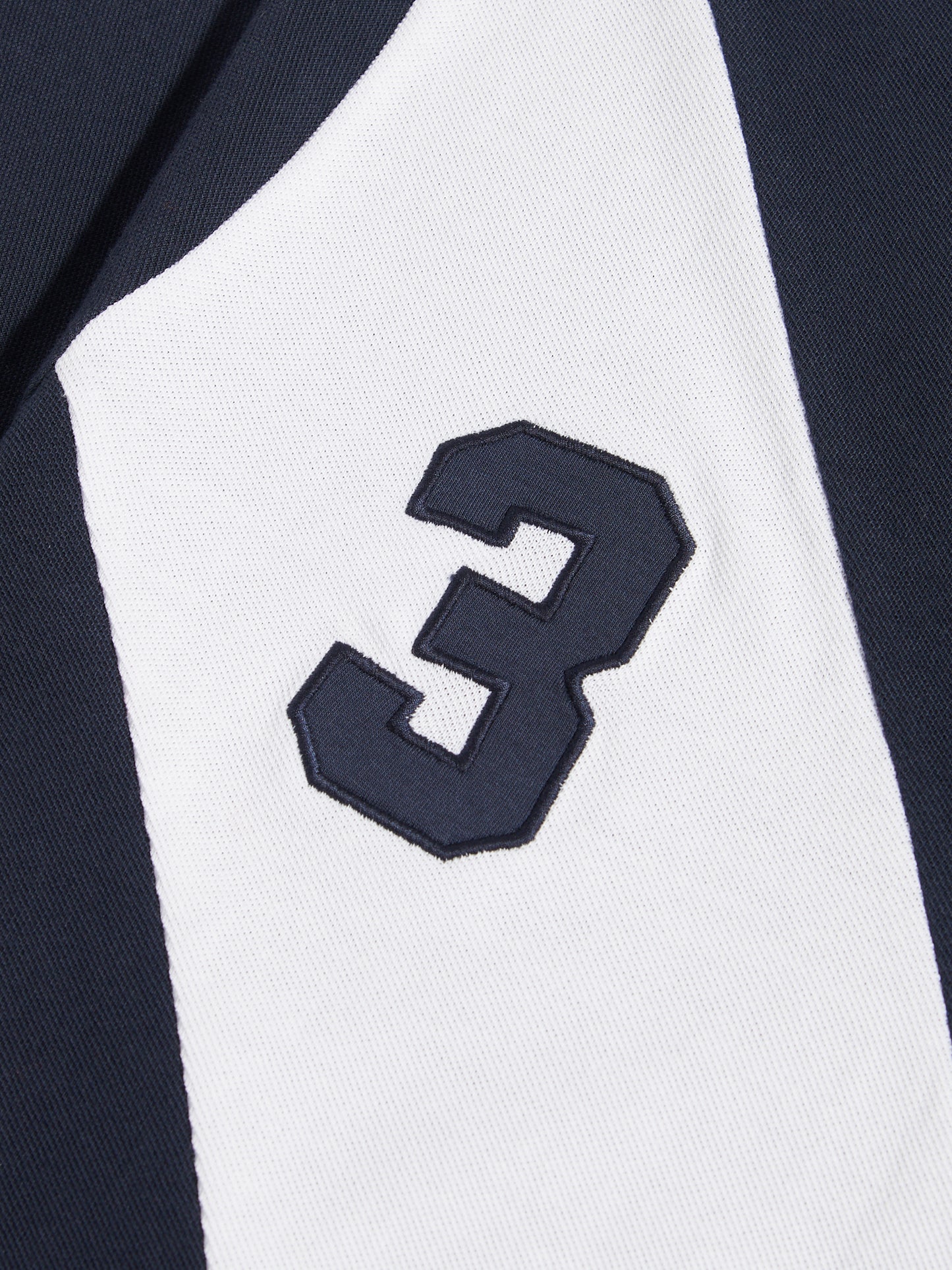 Mens Sash Colour Block Pique Polo Shirt Dark Sapphire Navy