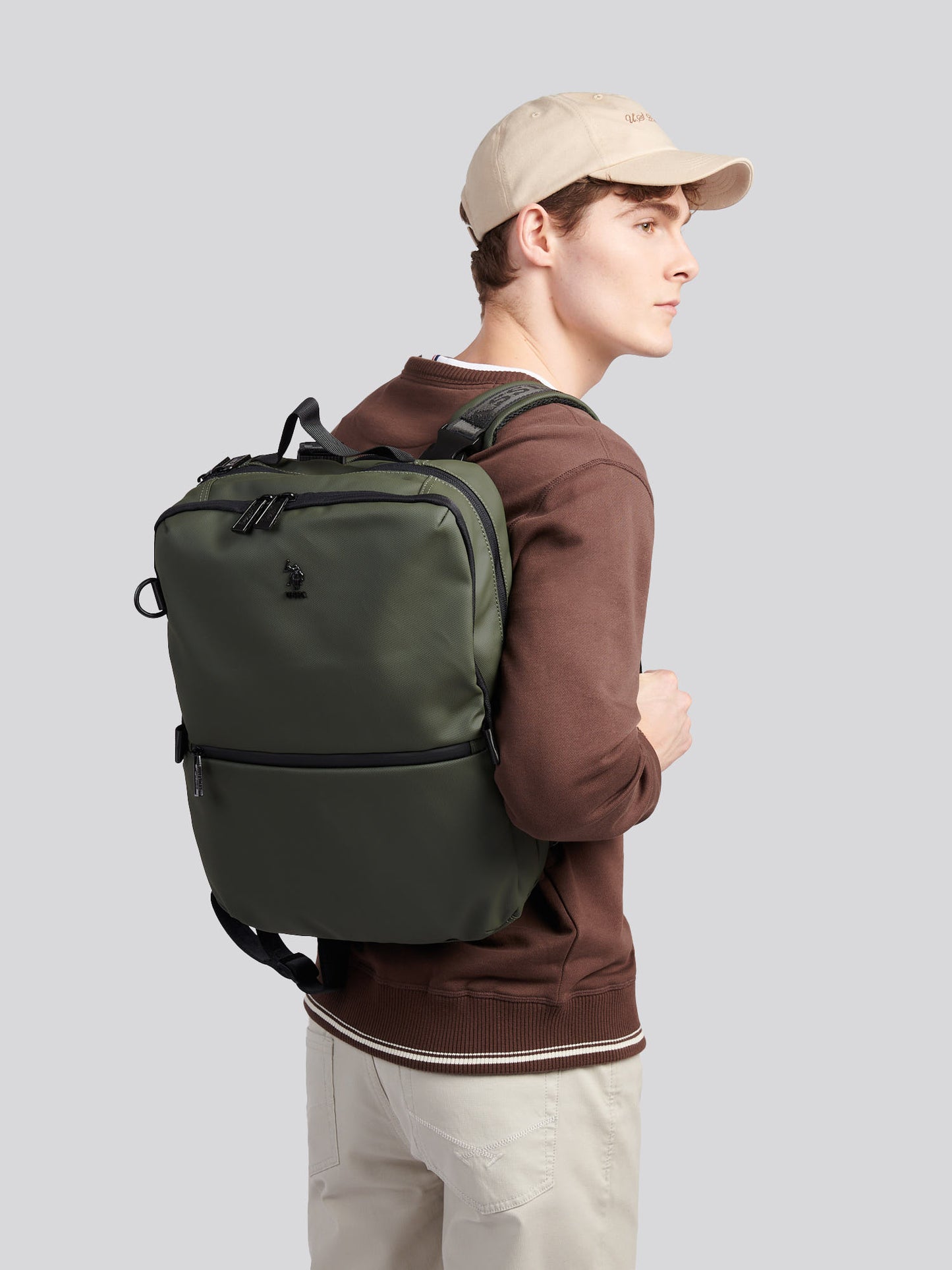 Mens Arrowhead Backpack in Army Green