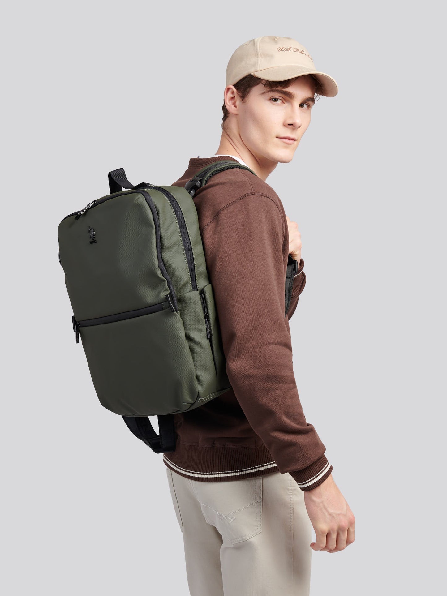 Mens Arrowhead Backpack in Army Green