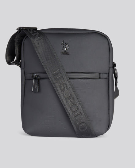 Mens Arrowhead Crossbody Bag in Black