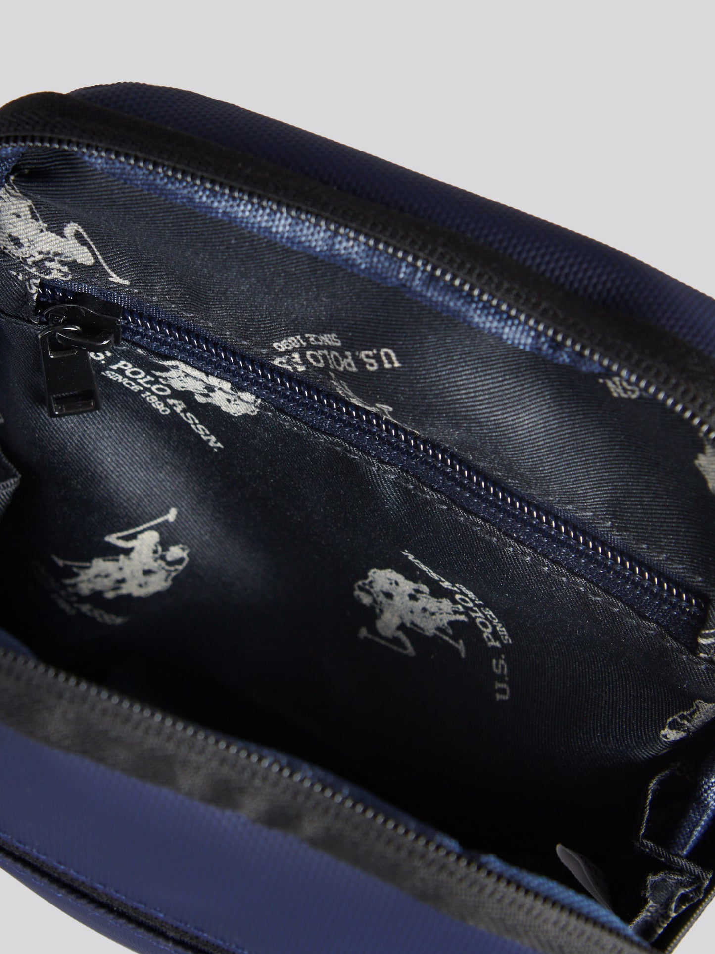 Mens Small Arrowhead Crossbody Bag in Navy