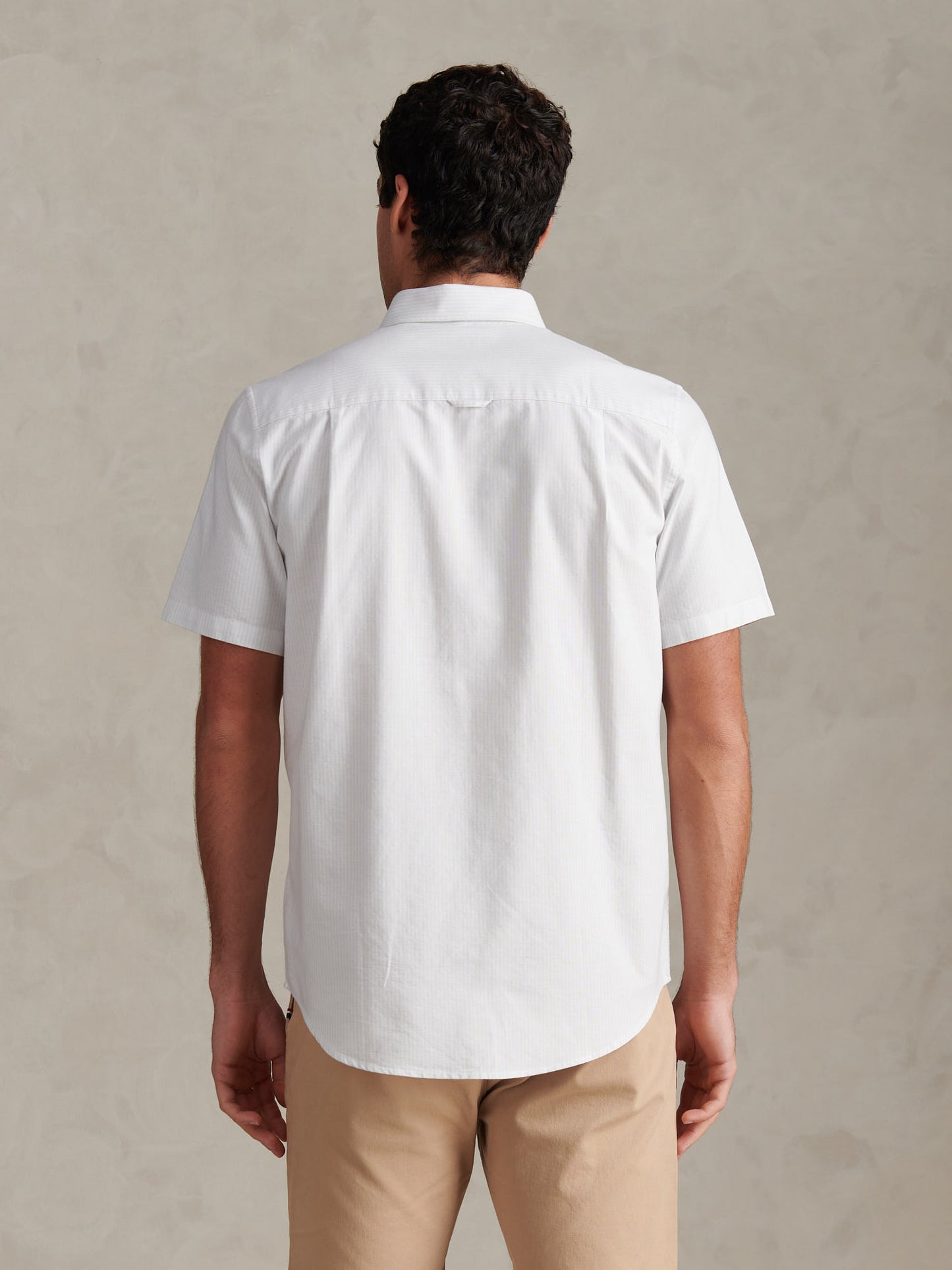 Oxford Stripe SS Shirt Ice Blue