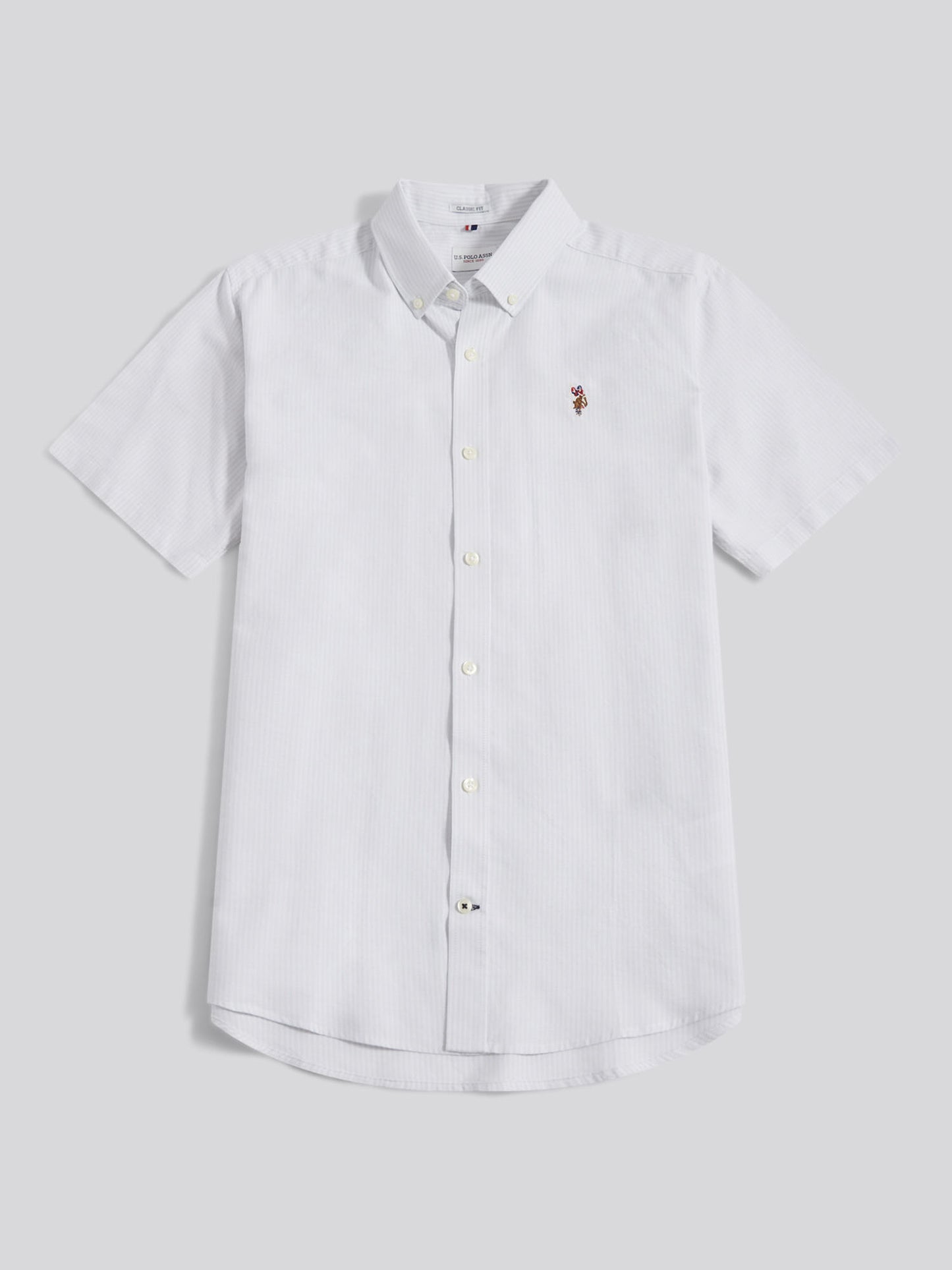 Oxford Stripe SS Shirt Ice Blue