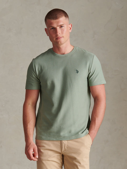 Herringbone Jersey Tshirt Lily Pad