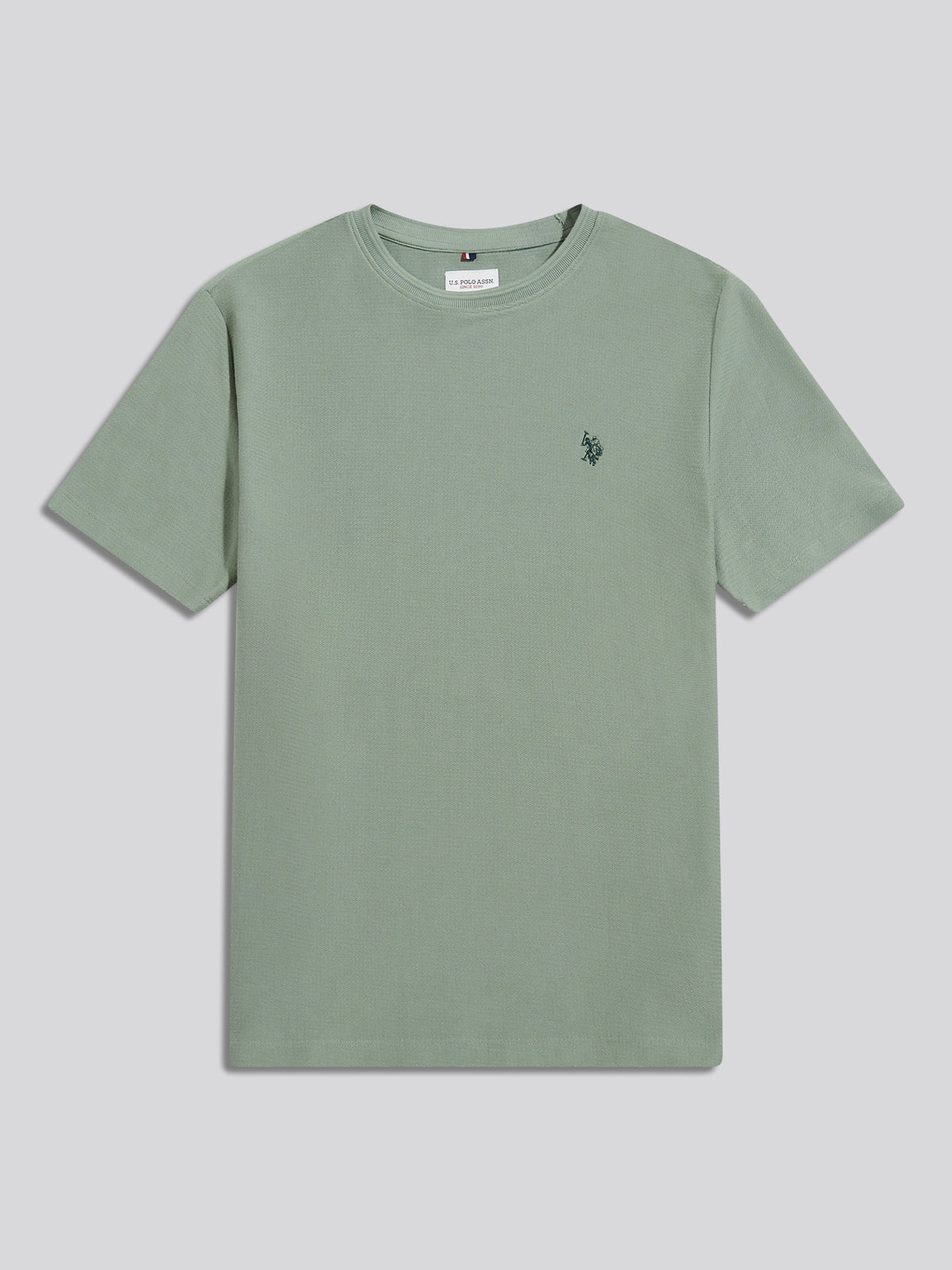 Mens Herringbone Jersey T-Shirt Lily Pad