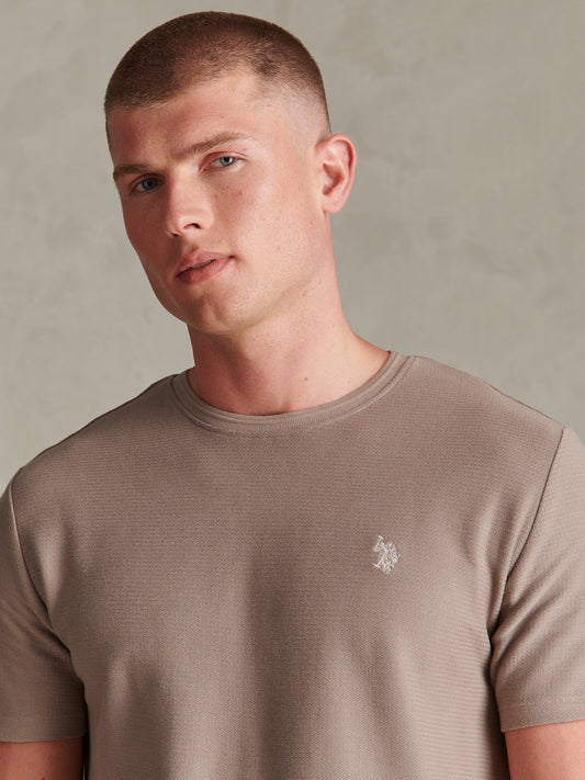 Herringbone Jersey Tshirt Cinder