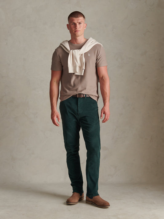 Herringbone Jersey Tshirt Cinder