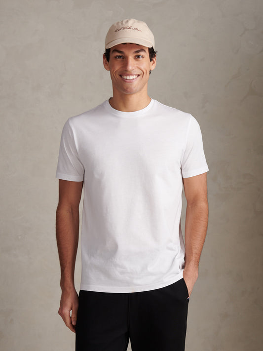 Mens Smart Mercerised T-Shirt Bright White