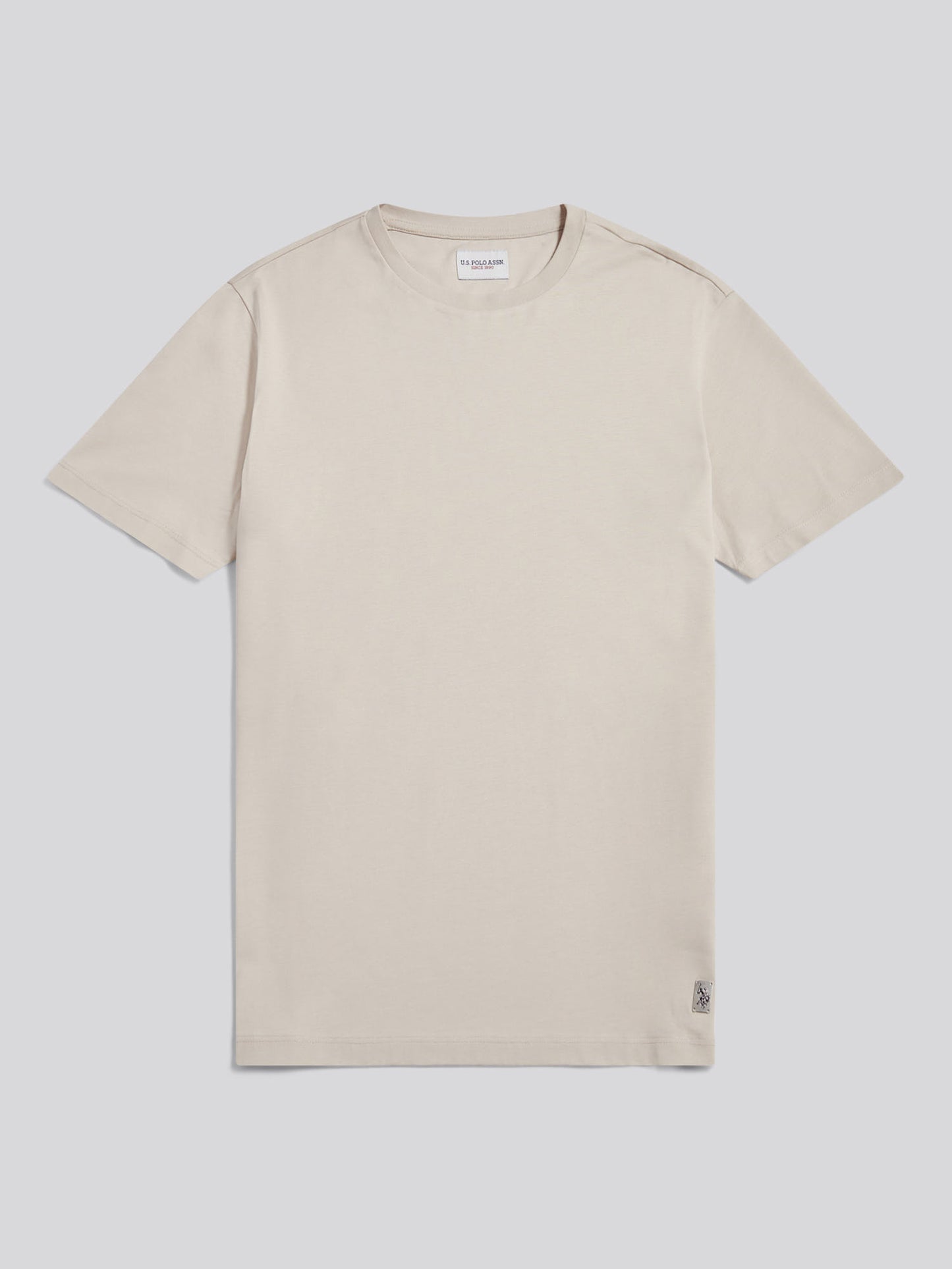 Mens Smart Mercerised T-Shirt Beige
