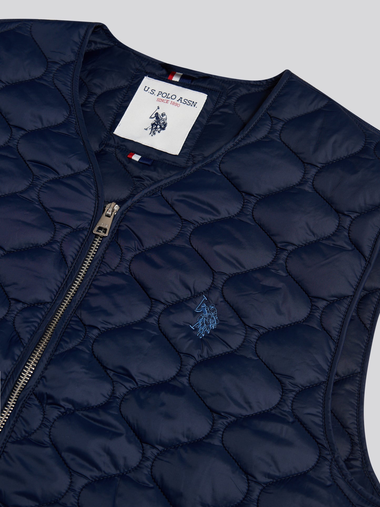 Mens Onion Quilted Gilet Dark Sapphire Navy / Moonlight Blue DHM