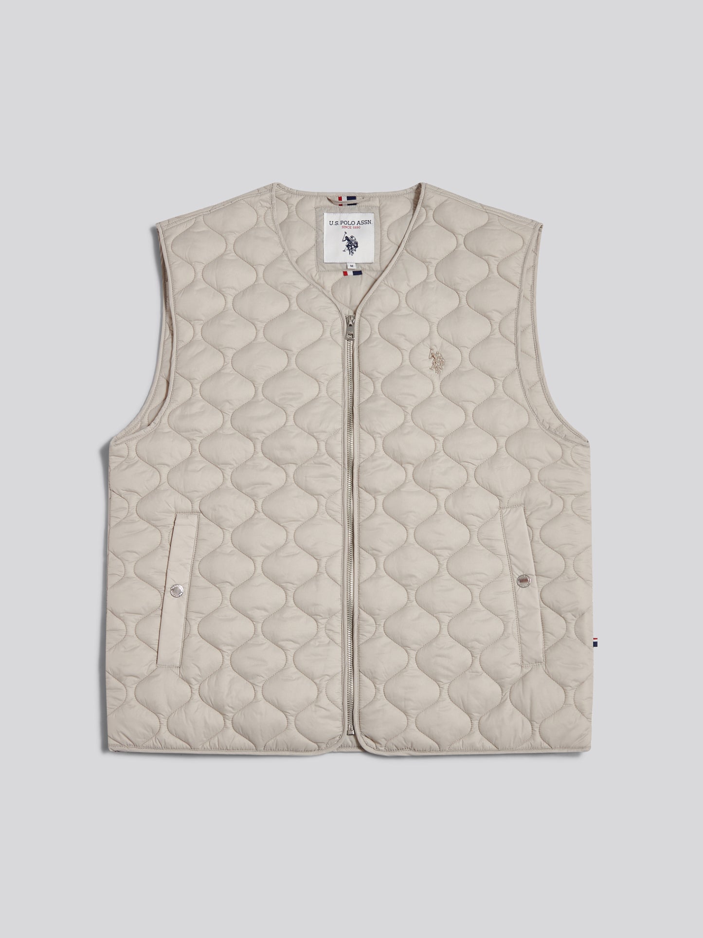 Mens Onion Quilted Gilet Nacreous Clouds