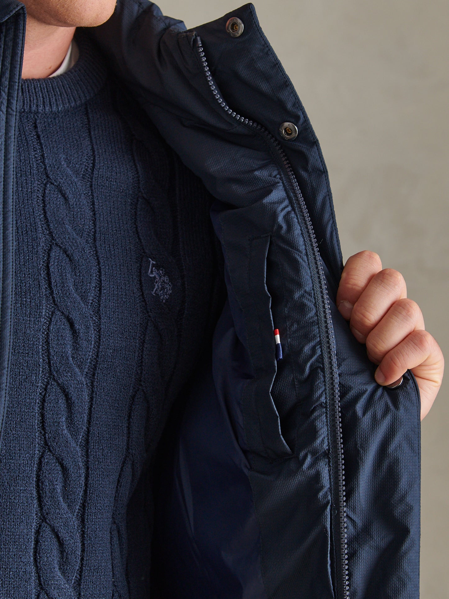 Mens Heavyweight Puffer Gilet Dark Sapphire Navy