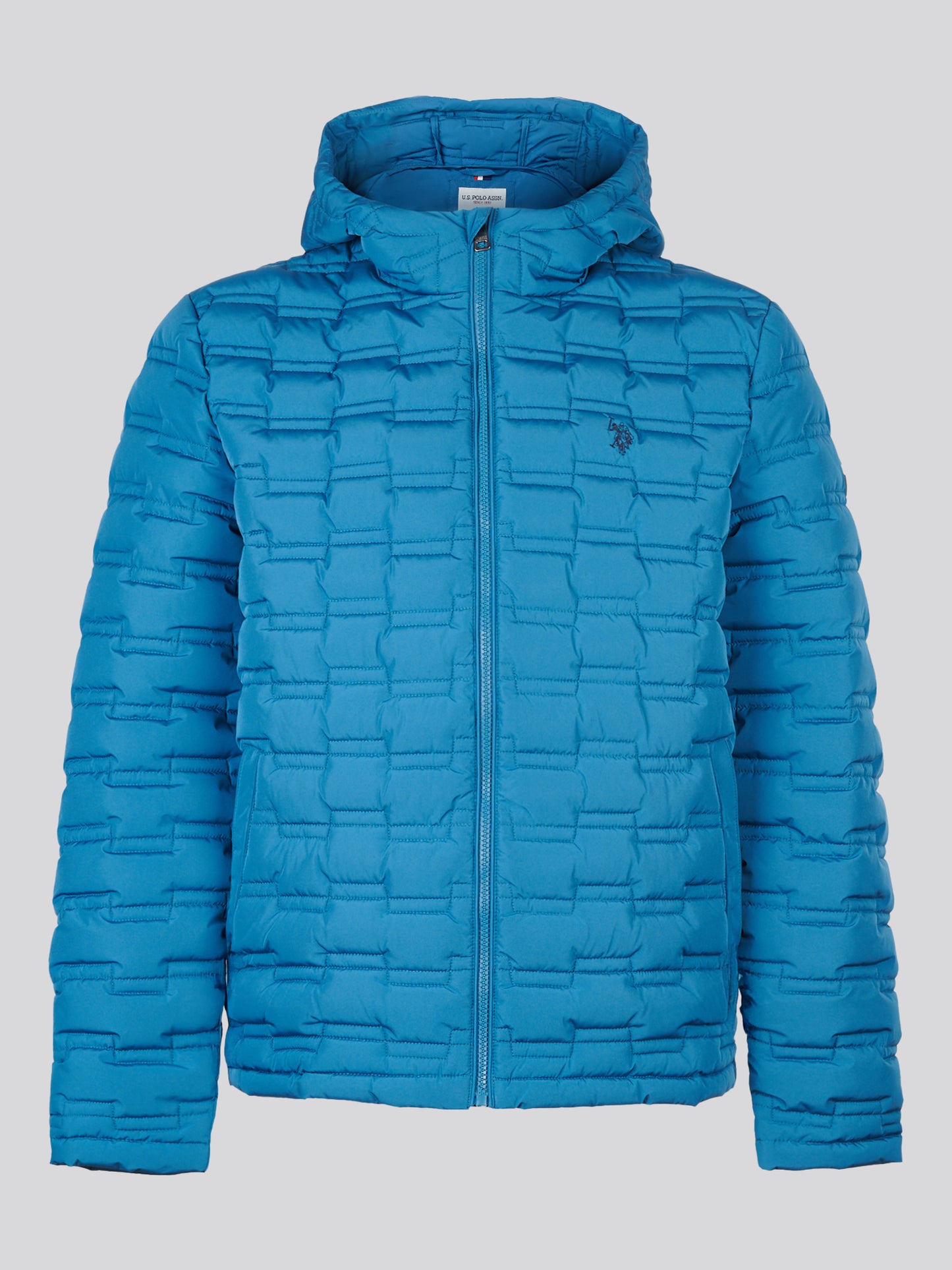 Mens Lightweight Quilted Hooded Puffer Jacket Midnight