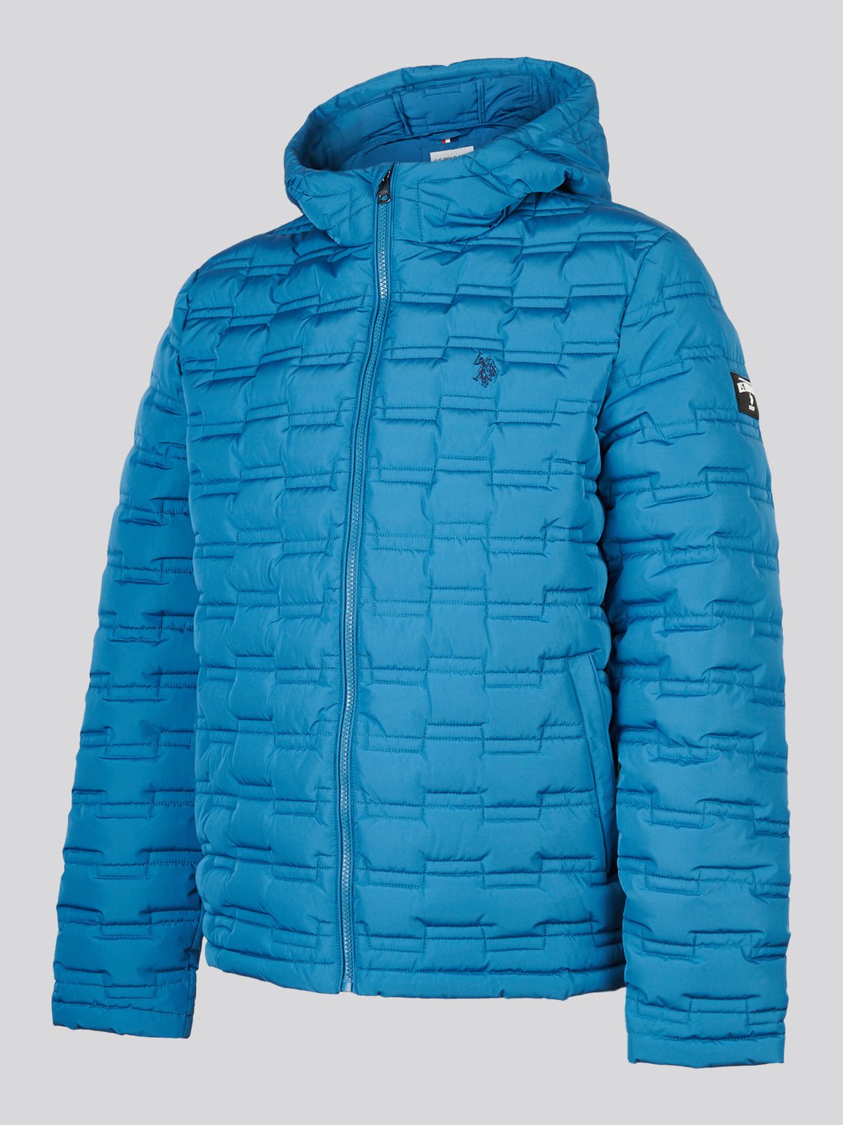 Mens Lightweight Quilted Hooded Puffer Jacket Midnight