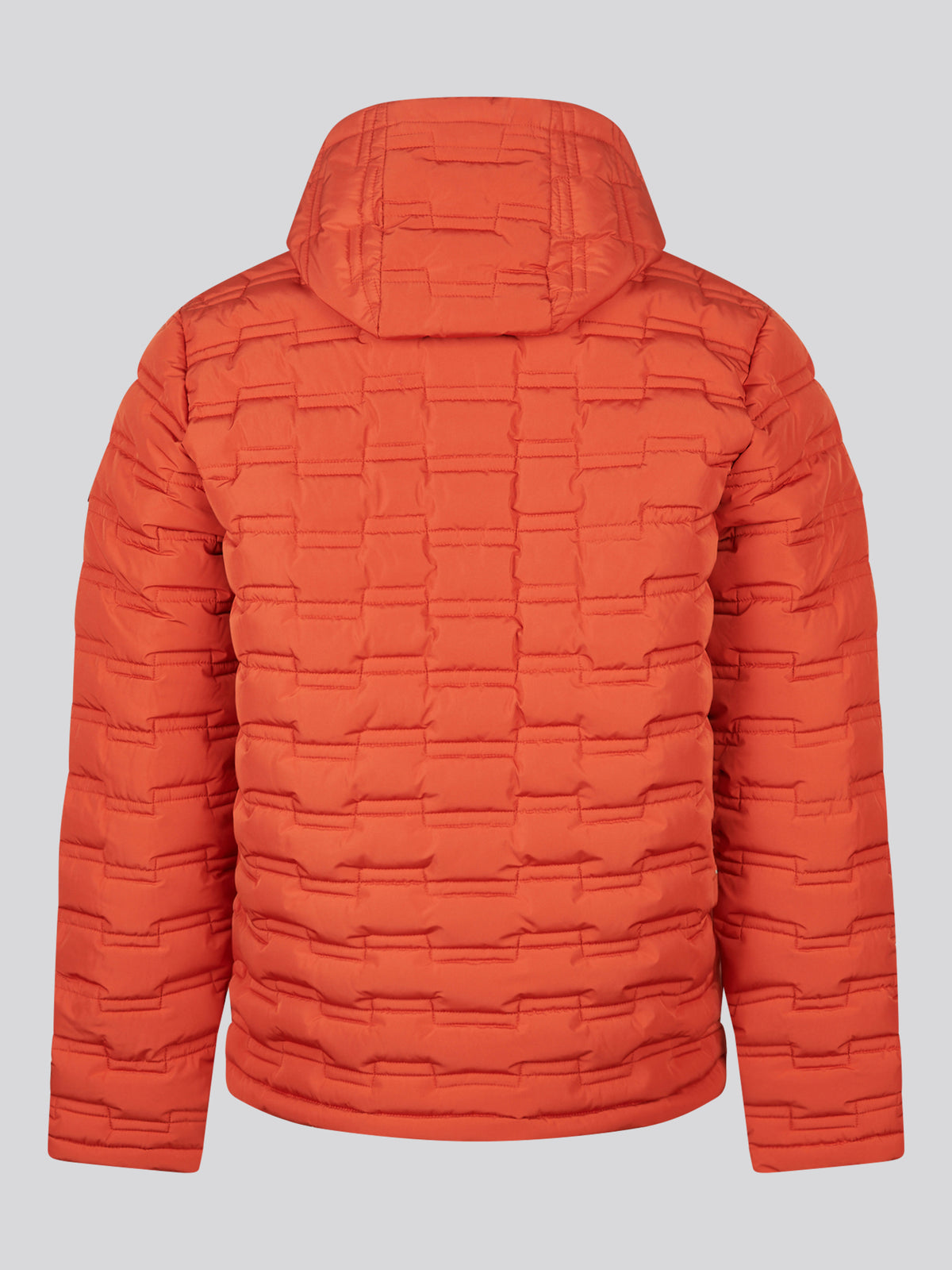 Mens Lightweight Quilted Hooded Puffer Jacket Rooibos Tea