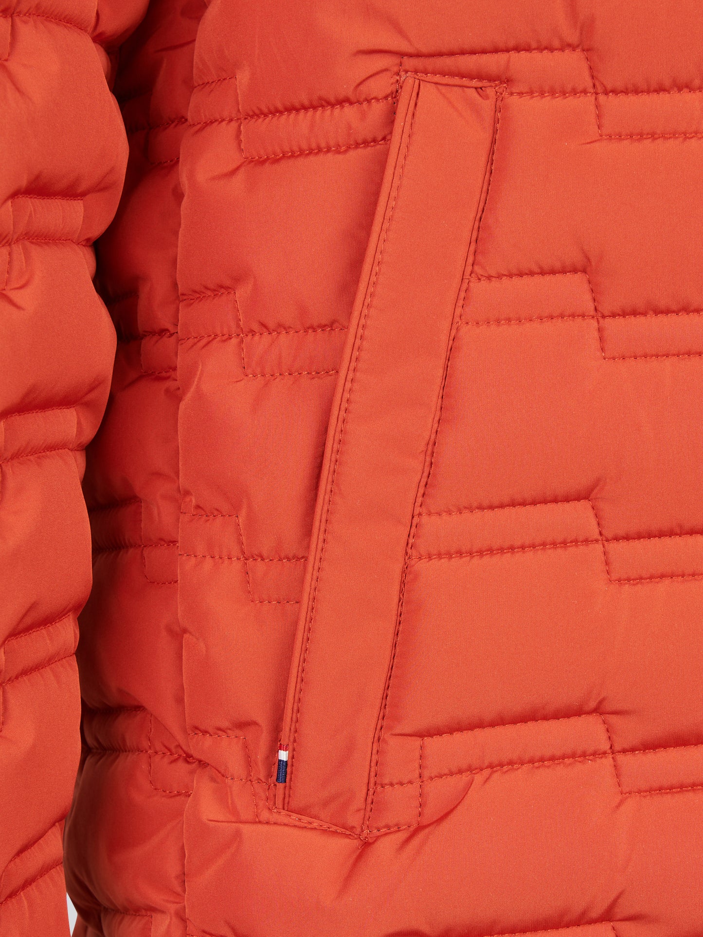 Mens Lightweight Quilted Hooded Puffer Jacket Rooibos Tea