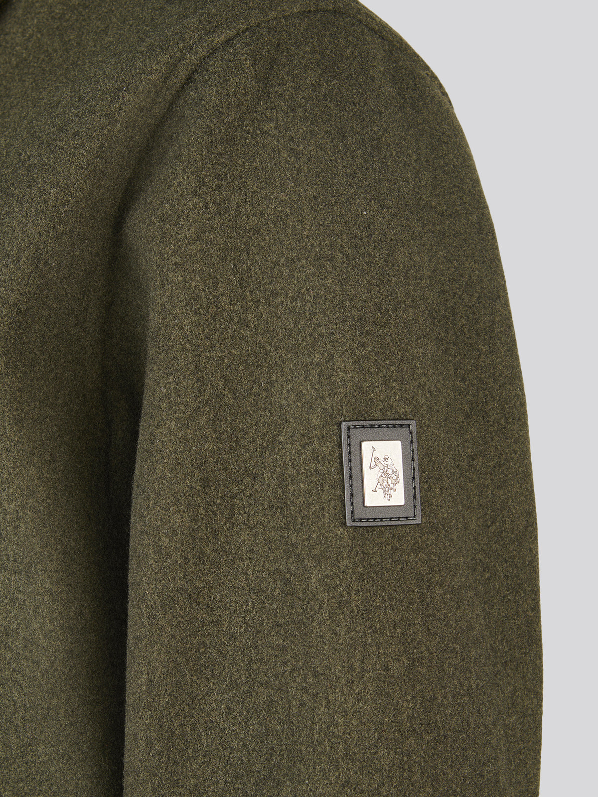 Mens Premium Melton Bomber Jacket Beetle