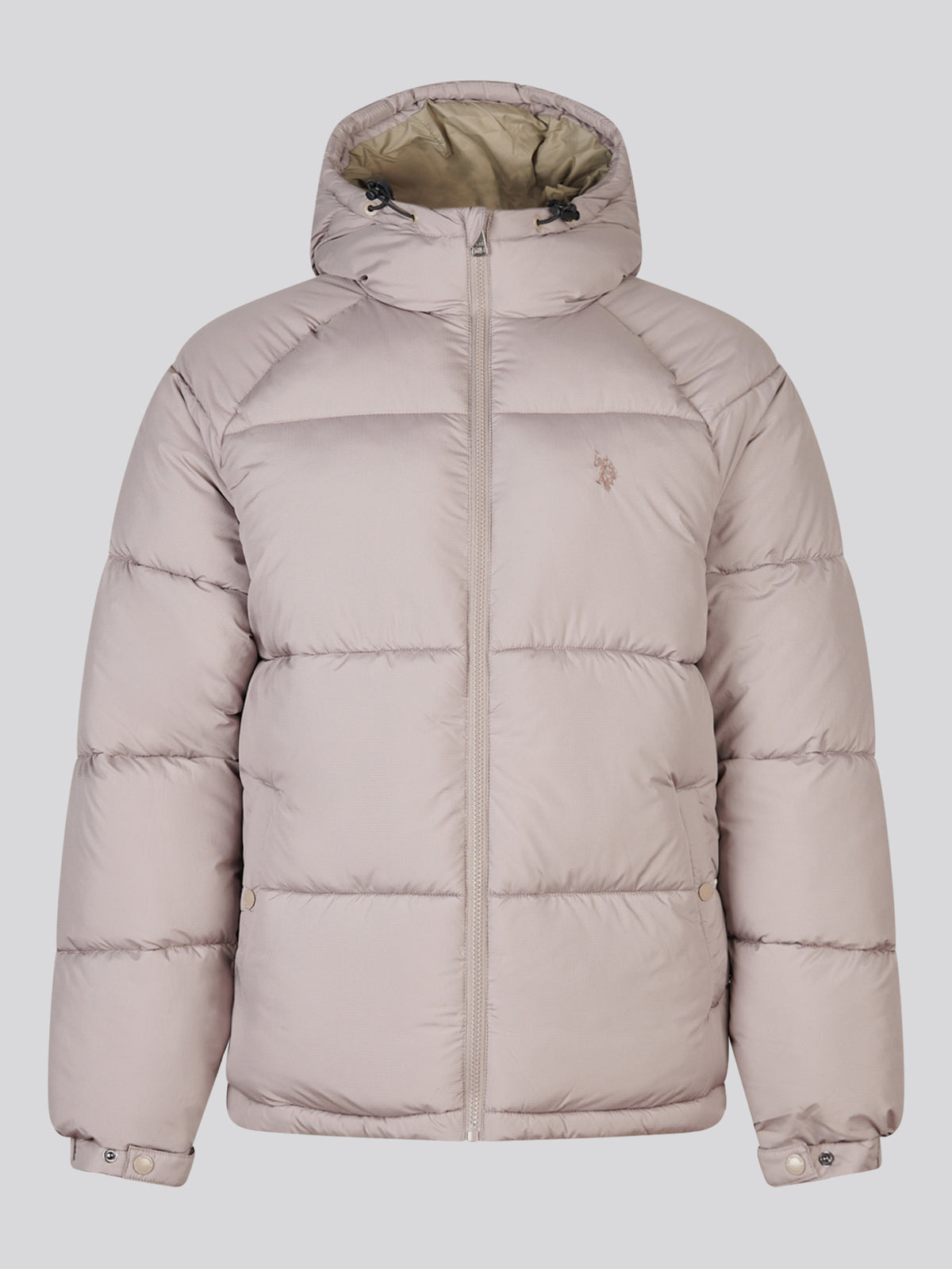 Mens Hooded Puffer Jacket Cinder