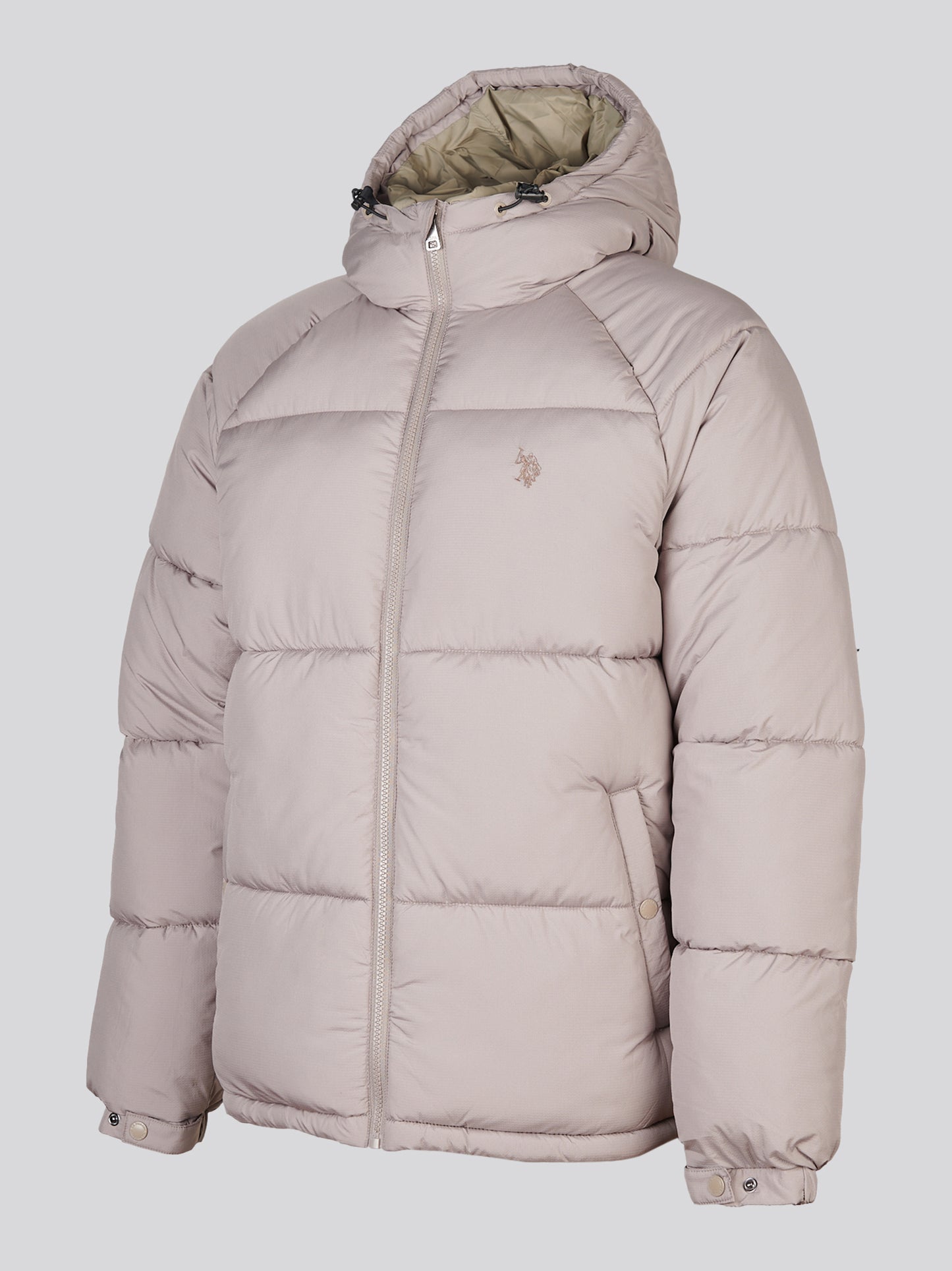 Mens Hooded Puffer Jacket Cinder