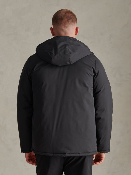 Mens Smart Short Padded Jacket Black