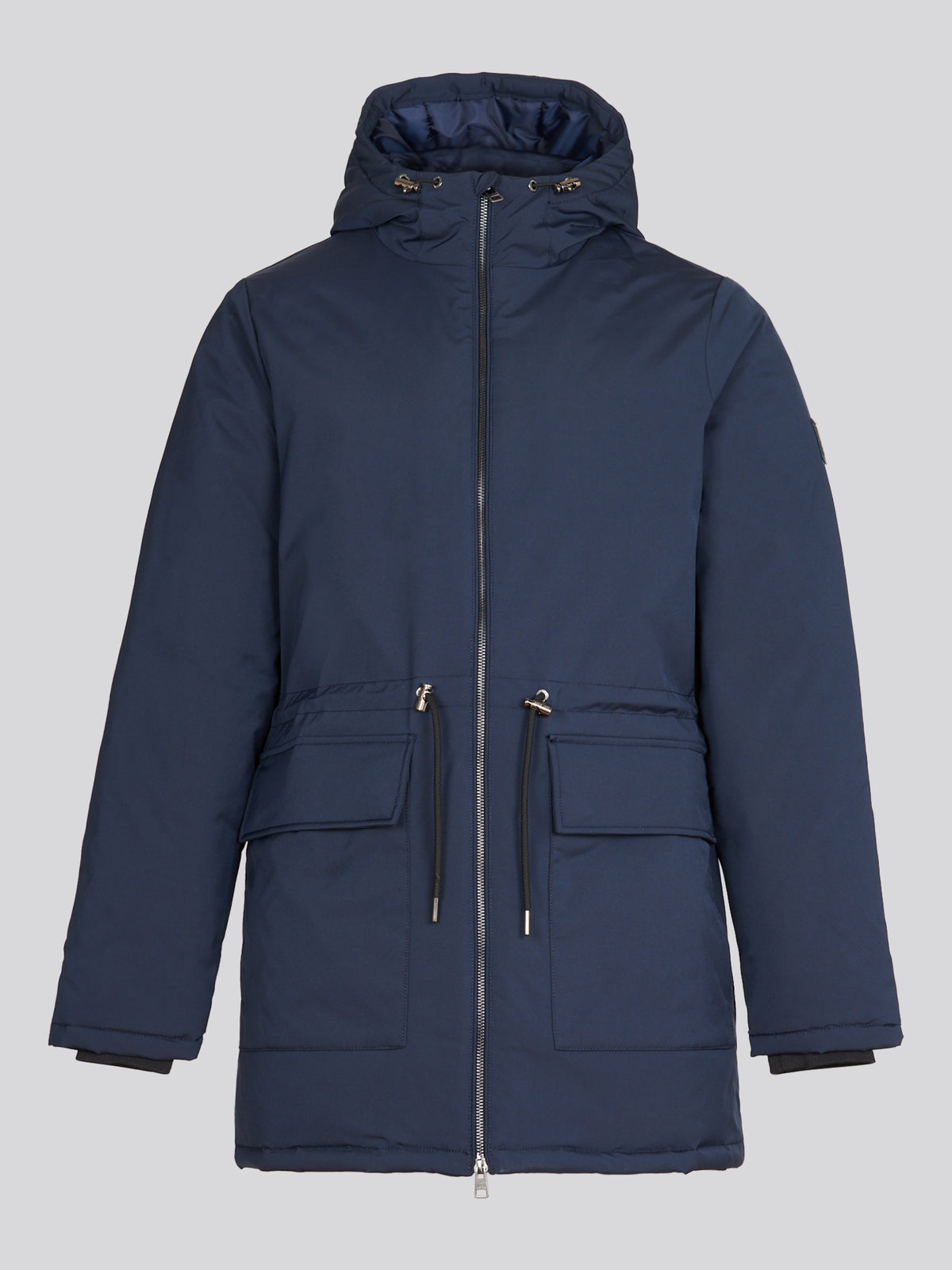 Mens Smart Longline Padded Parka Dark Sapphire Navy