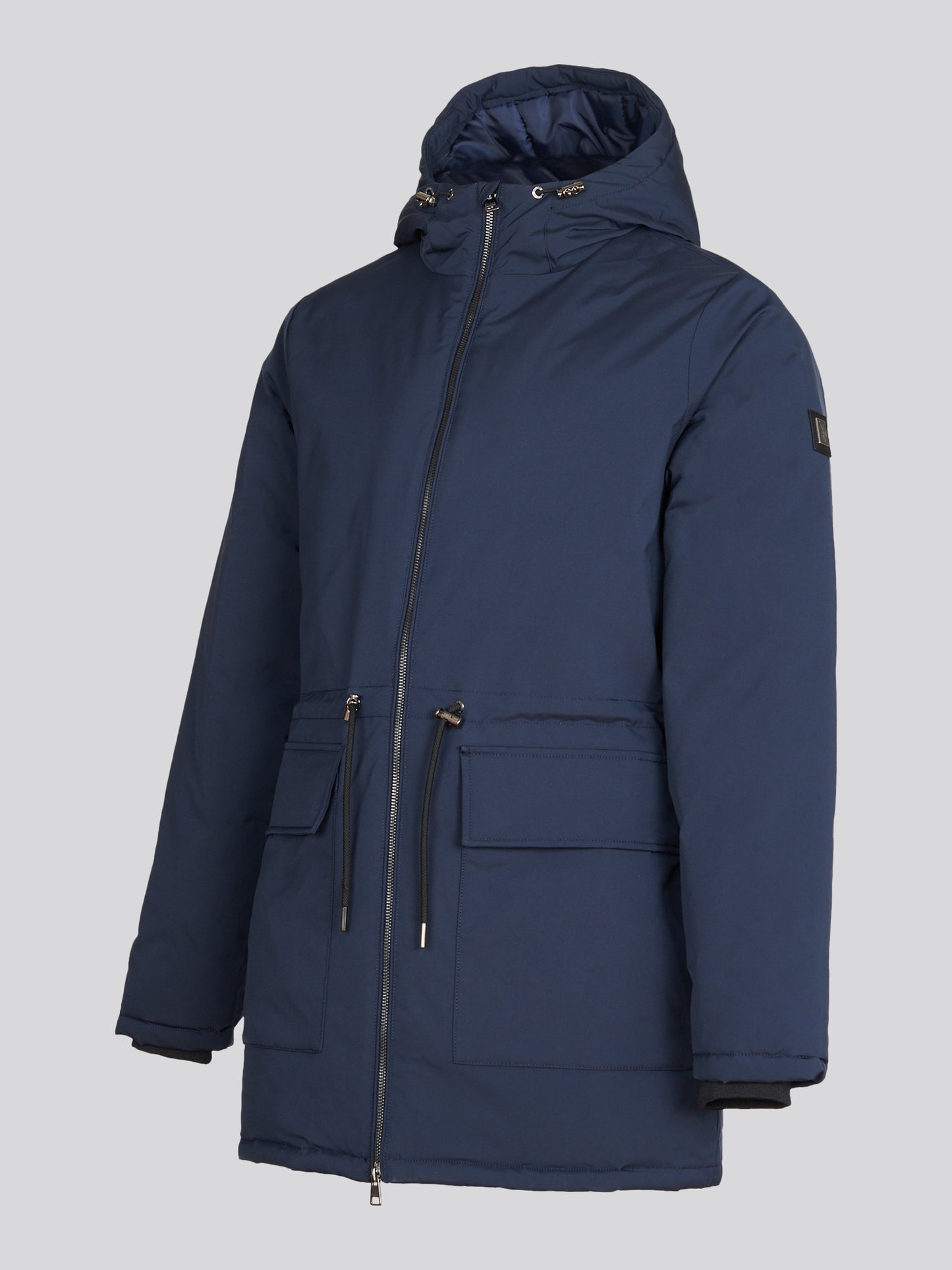 Mens Smart Longline Padded Parka Dark Sapphire Navy