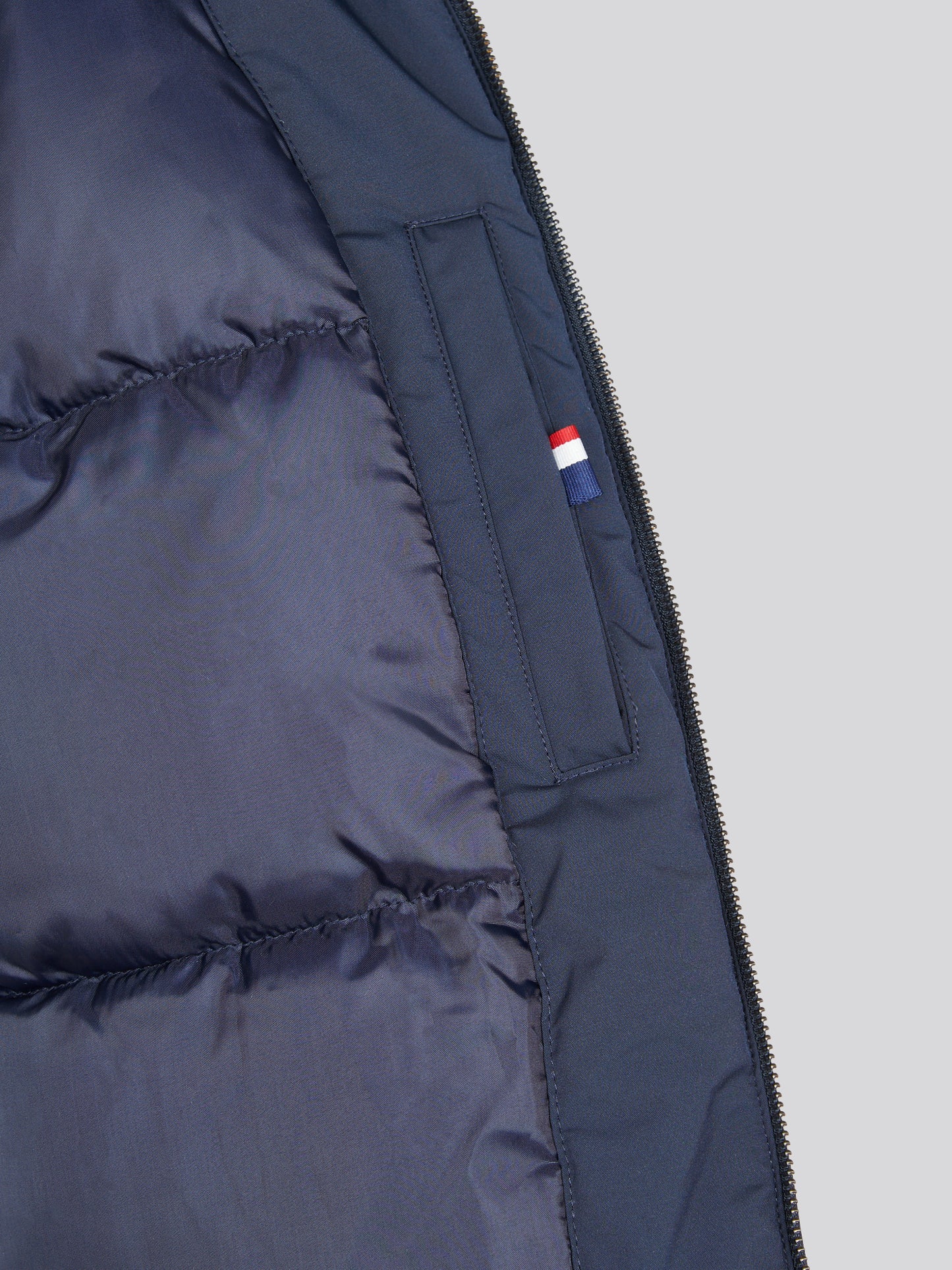 Mens Smart Longline Padded Parka Dark Sapphire Navy