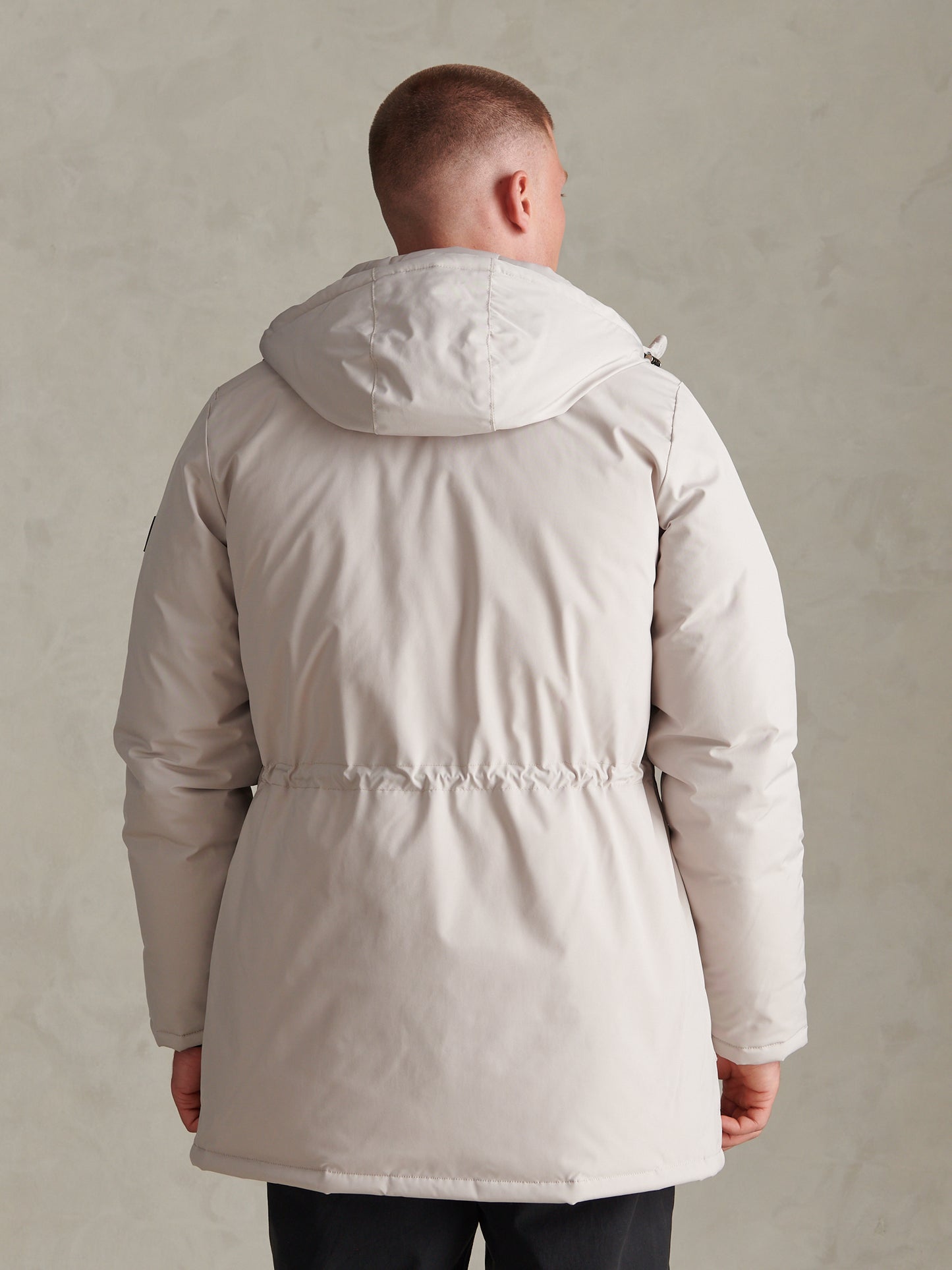 Mens Smart Longline Padded Parka Nacreous Clouds