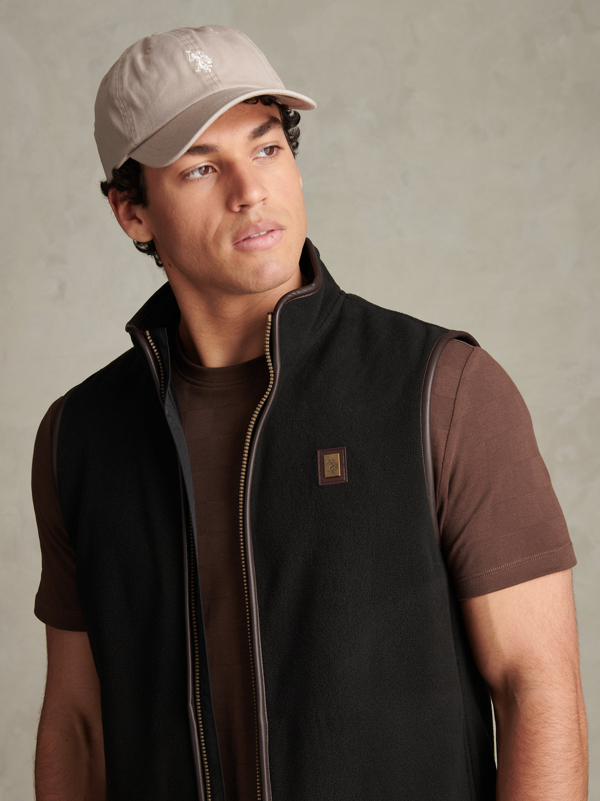 Mens Heritage Micro Fleece Gilet Black