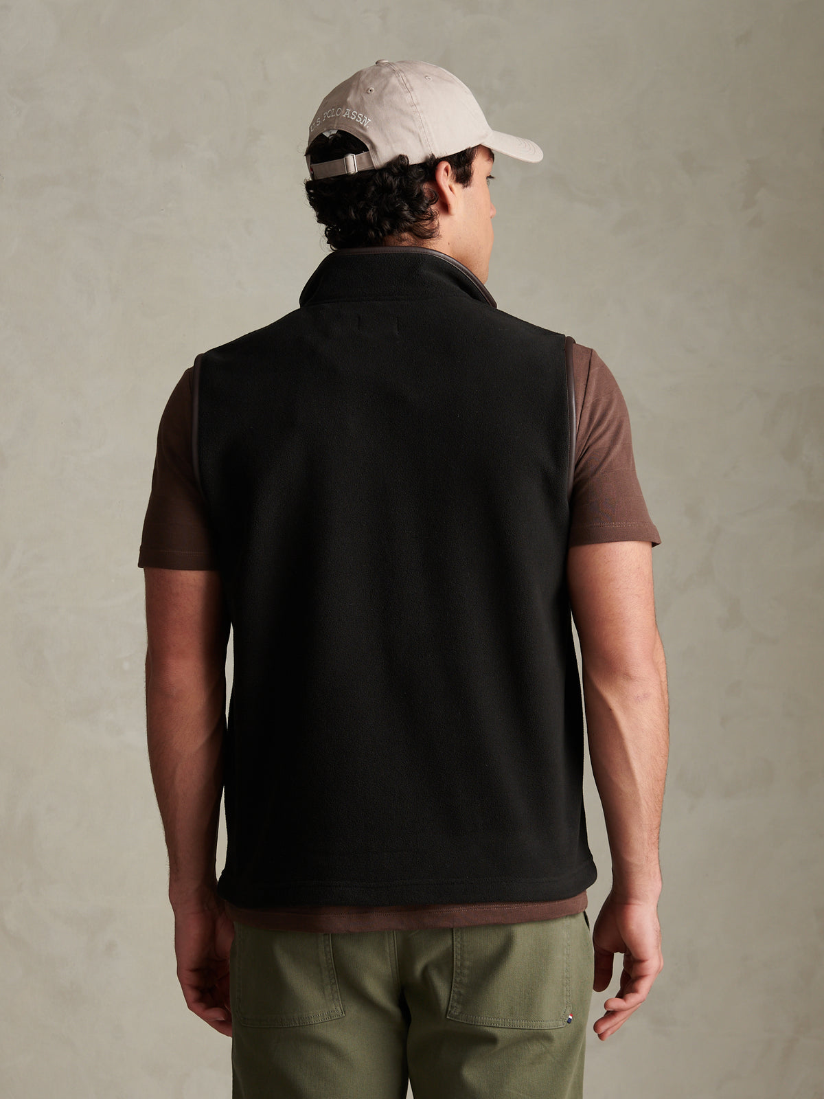 Mens Heritage Micro Fleece Gilet Black