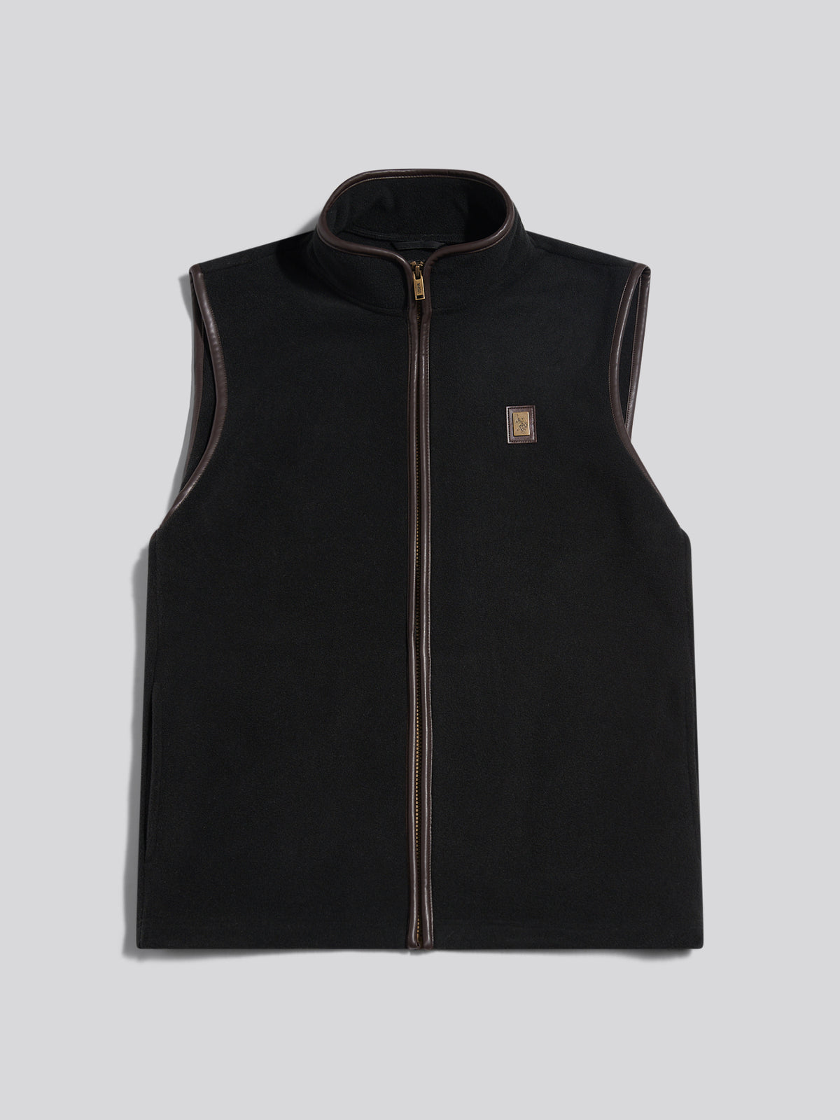 Mens Heritage Micro Fleece Gilet Black