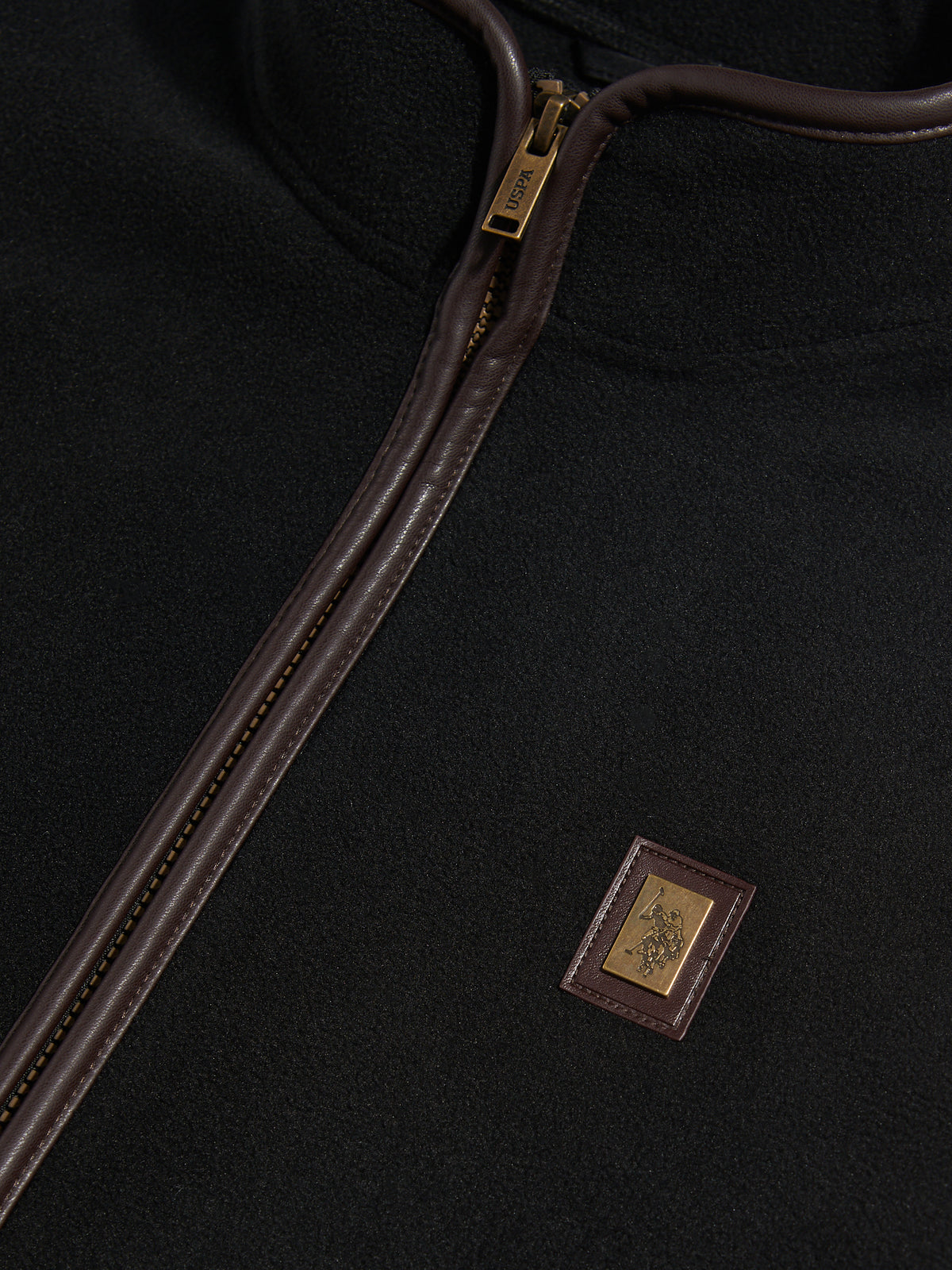 Mens Heritage Micro Fleece Gilet Black