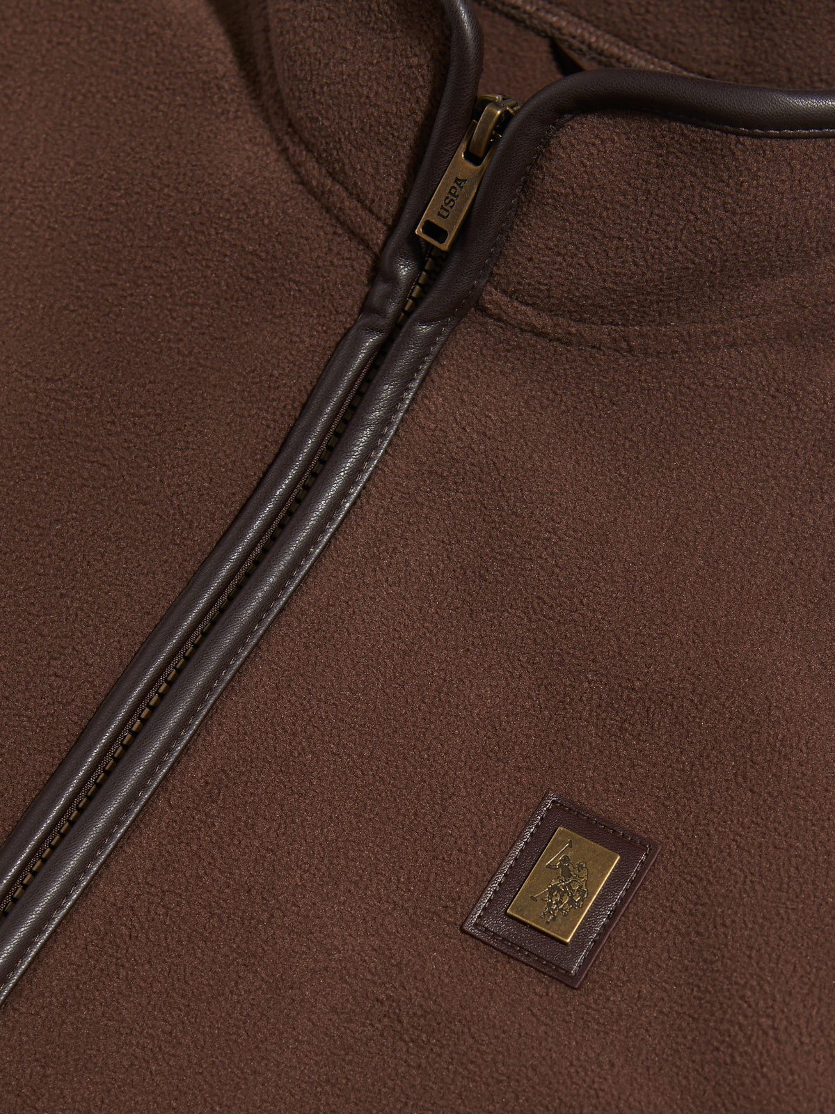 Mens Heritage Micro Fleece Gilet Bracken