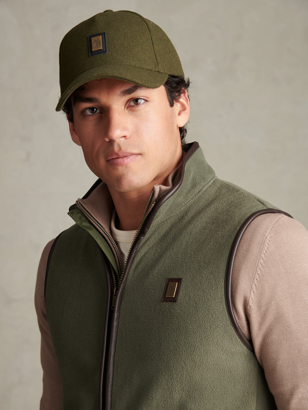 Mens Heritage Micro Fleece Gilet Beetle